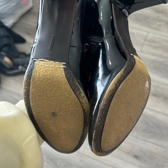 Aquatalia Glossy patent leather Heeled Boots 12! - Picture 4 of 7